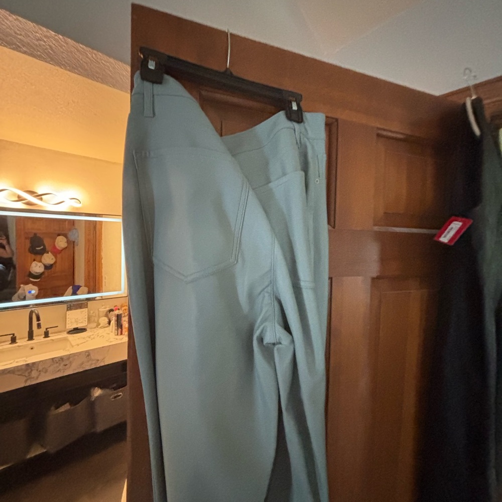 Express Women's Straight Leg Pants - Light Blue